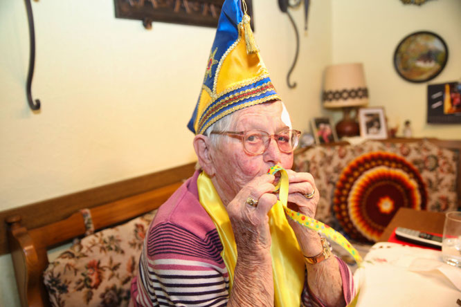 Wilma Drewniok von den Sitterswalder Kappeskepp hat Fastnacht im Blut.