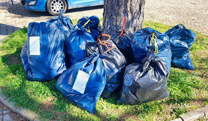 79 Kilo Müll war die Bilanz am Samstagmorgen nach nur zwei Stunden.