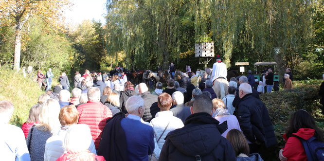 Etwa 300 Menschen kamen zur Pferde- und Traktorensegnung nach Bliesransbach.