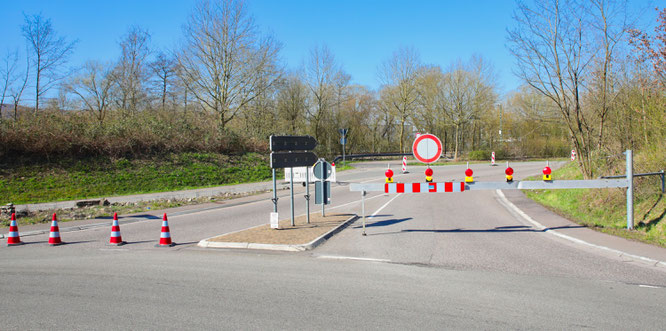 Die Ortsumgehung von Kleinblittersdorf ist noch bis etwa 19 Uhr gesperrt.