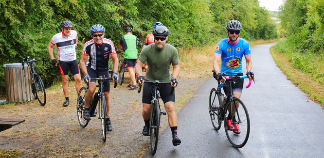 Ein Foto von der Radtouristik-Fahrt des Radsportverein Edelweiß Bliesransbach aus dem Jahr 2020.