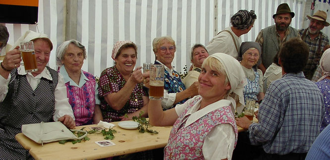 Auch die Landfrauen aus Auersmacher feierten bei den Dorffesten in Kleinblittersdorf