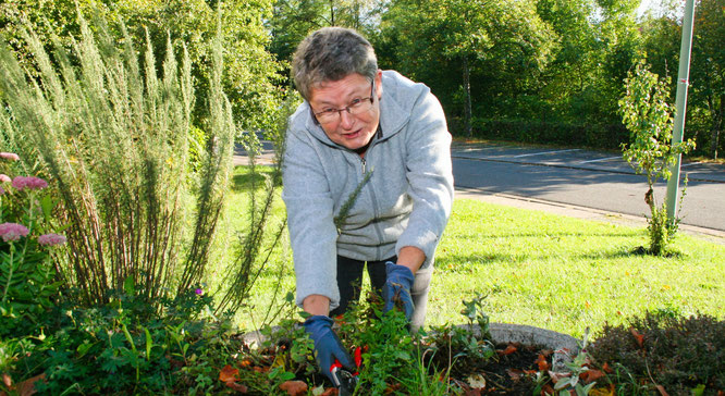Jutta Peter ist die Bezirksvorsitzende der Obst- und Gartenbauvereine in Saarbrücken und legt jedem ein kleines Stück eigener Garten ans Herz.