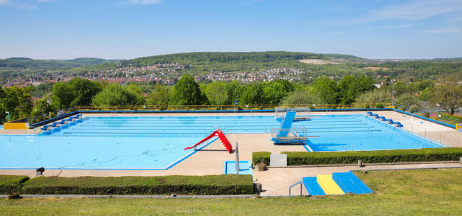 Das Freibad in Kleinblittersdorf.