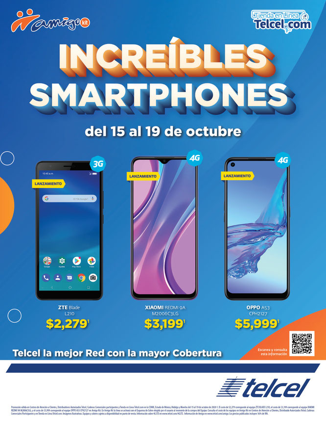 Increíbles Ofertas del 15 al 19 de Oct 2020 PLANES TELCEL