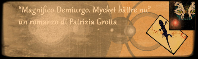 Banner della nuova edizione del romanzo Magnifico Demiurgo