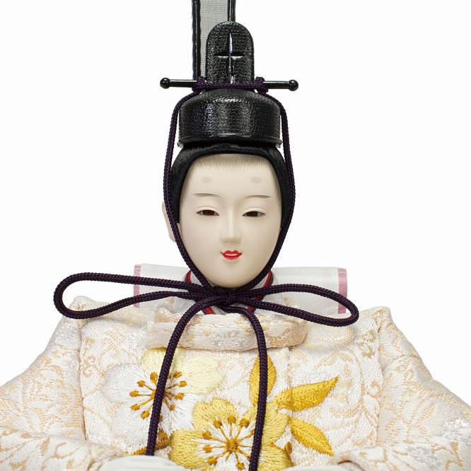 ひな人形 親王収納箱飾り（4L12-GT-254）男雛（顔）