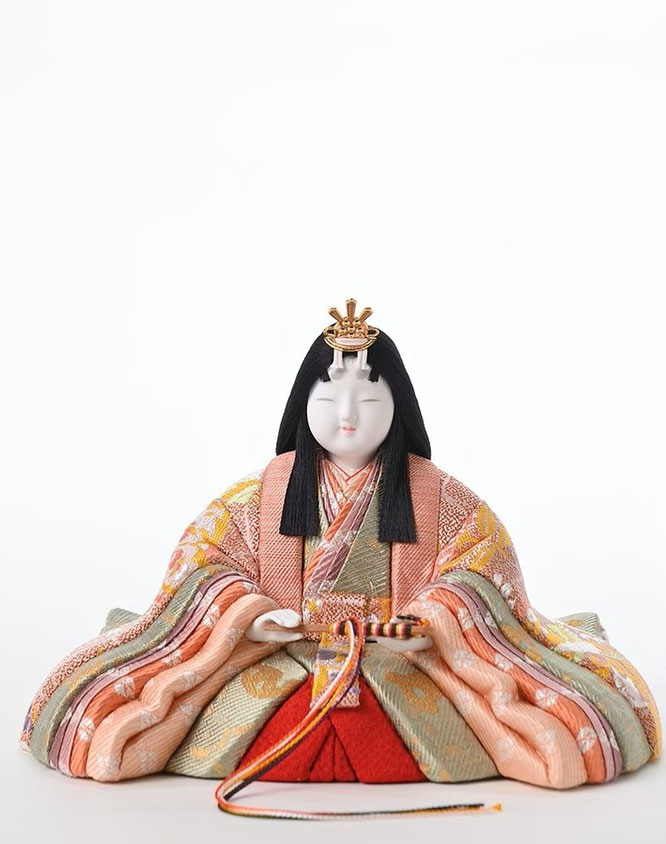 真多呂作ひな人形 段飾り 花園雛５人飾り（1366）女雛