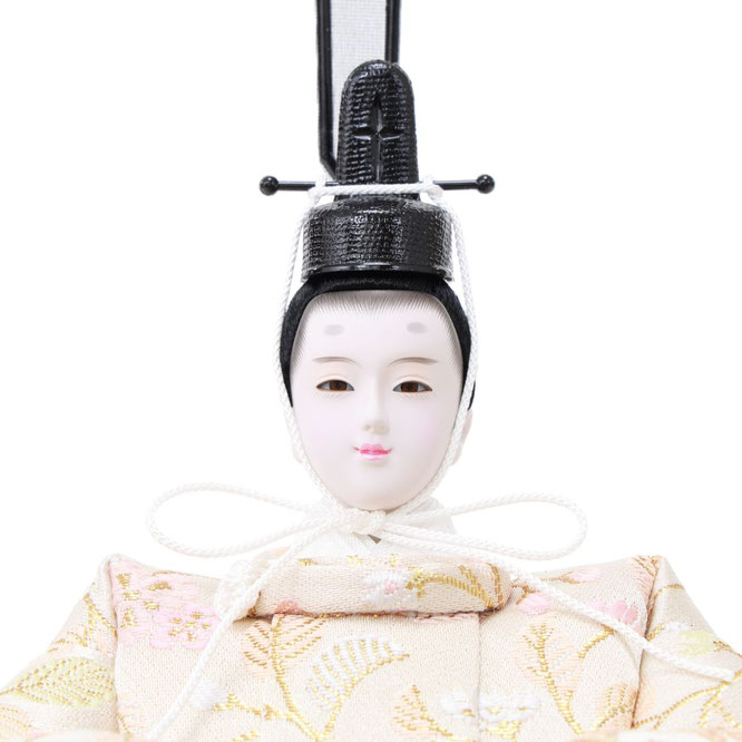ひな人形 親王飾りケース入（4M30-ST-111）男雛（顔）
