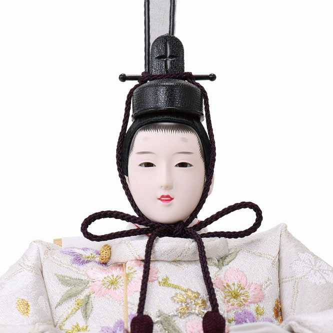 ひな人形 五人収納箱飾り（4L16-GT-612）男雛（顔）