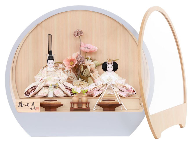 ひな人形 親王飾りケース入（4M30-ST-111）前扉