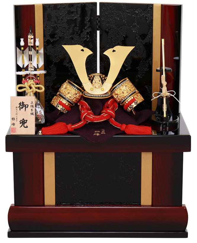 雅峰作 兜8号収納箱飾り（6L22-GT-718）