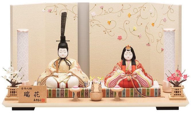 真多呂作ひな人形 親王飾り 瑞花雛Ｄセット（オリジナル）