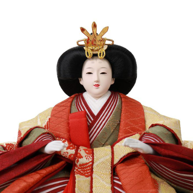 優香作ひな人形 親王飾り（4L11-AA-159）女雛