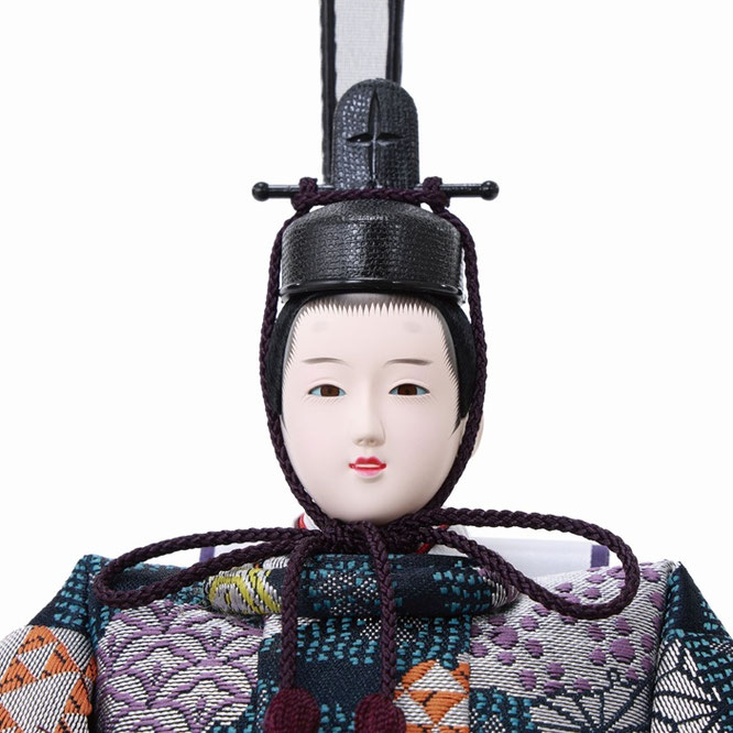 ひな人形 親王収納箱飾り（4M12-HH-206）男雛（顔）