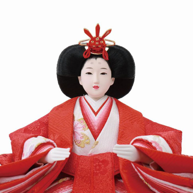 ひな人形 親王収納箱飾り（4L12-AA-205）女雛（顔）