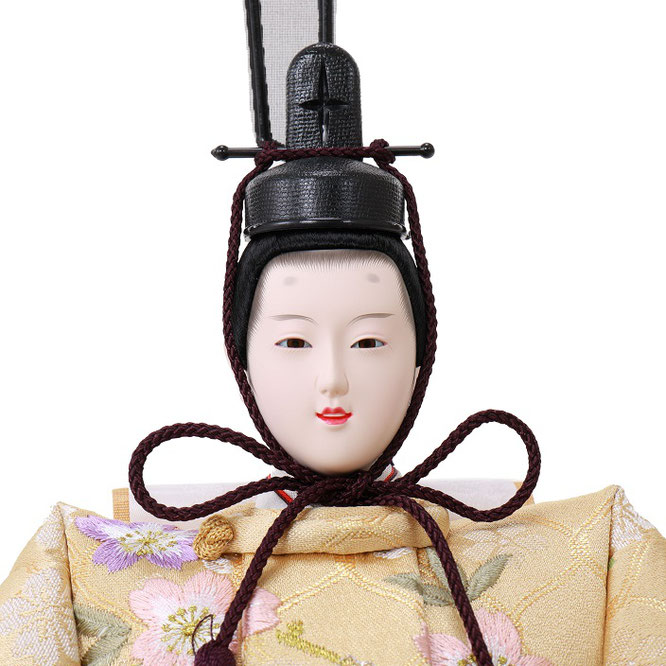 ひな人形 五人収納箱飾り（4L16-GT-623）男雛（顔）