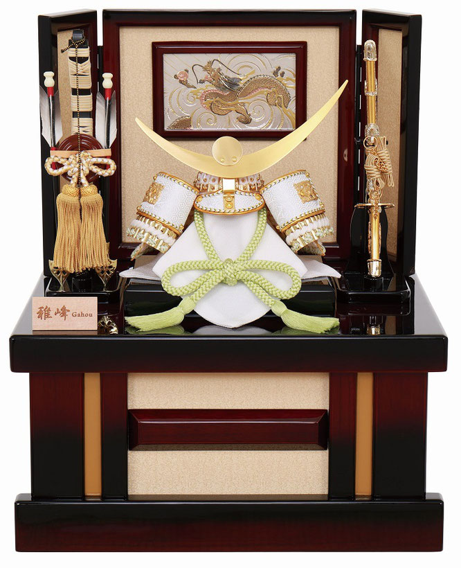 雅峰作 兜8号収納箱飾り（6L22-HH-712）