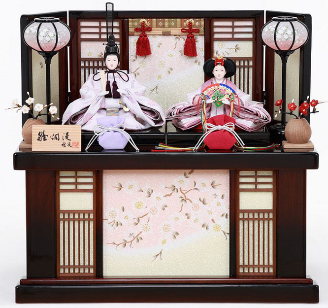 ひな人形 親王収納箱飾り（4M12-ST-240）