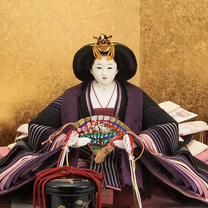 博暁作 ひな人形 親王飾り 小倉織 正絹 - 伽楠(かなん) 博暁作 ひな人形 親王飾り 小倉織 正絹 - 伽楠(かなん)