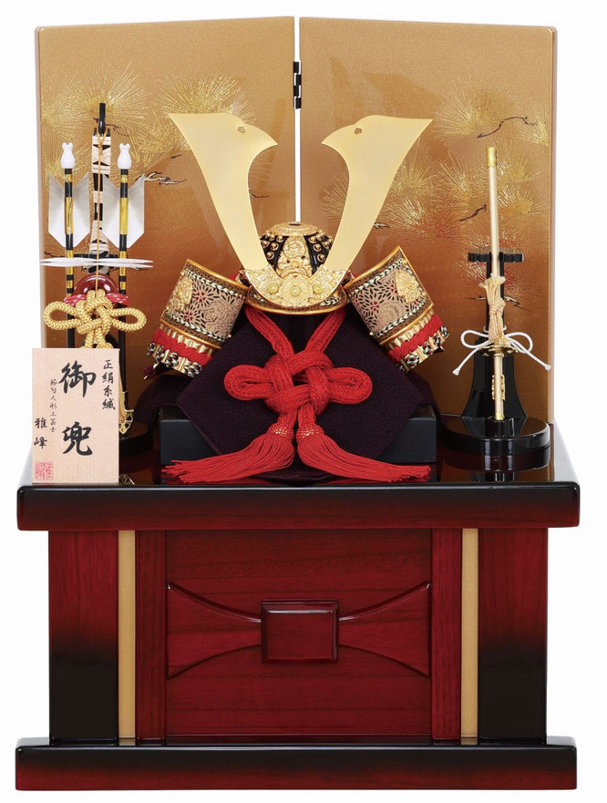 雅峰作 兜8号収納箱飾り（6M22-ST-735）