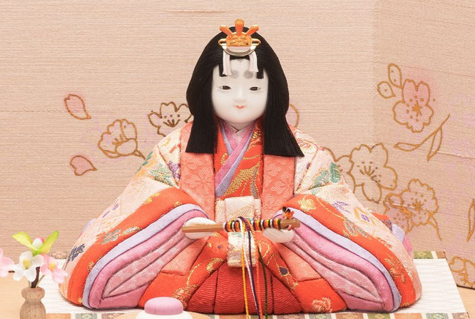 真多呂作ひな人形 親王飾り 咲良セット（オリジナル）女雛
