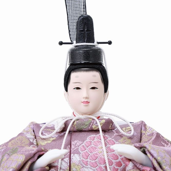 ひな人形 親王収納箱飾り（4M12-HH-235）男雛（顔）
