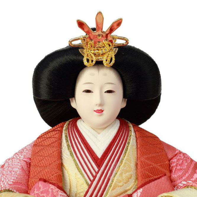 山口政子作ひな人形 親王飾り（4L11-AA-165）女雛（顔）