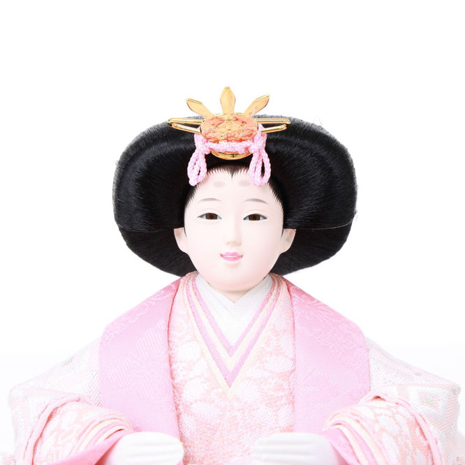 ひな人形 親王収納箱飾り（4M12-GT-258）女雛（顔）