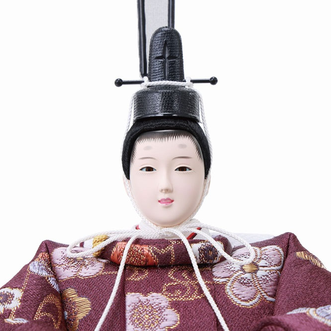 ひな人形 親王収納箱飾り（4M12-HH-246）男雛（顔）