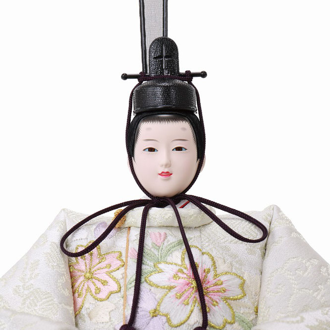 ひな人形 五人収納箱飾り（4L16-HH-061）男雛（顔）