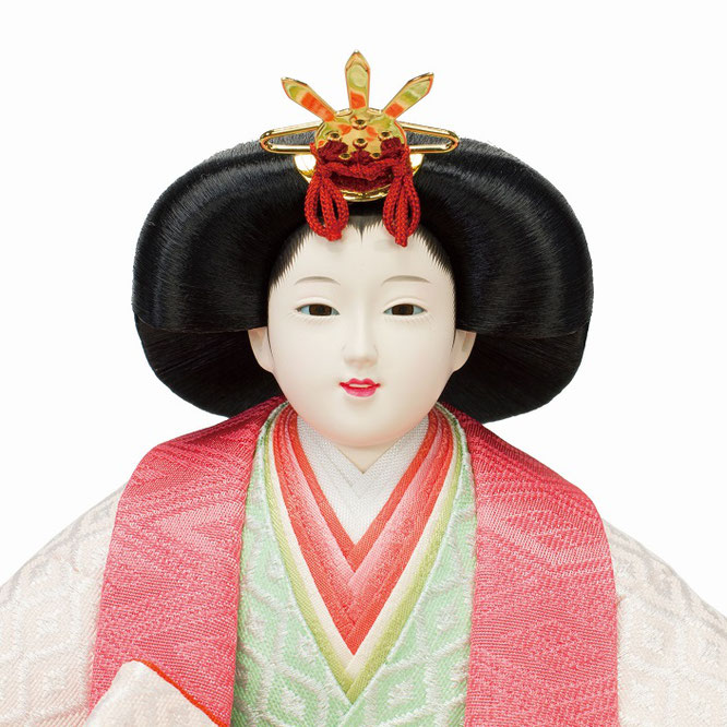 ひな人形 親王収納箱飾り（4L12-GT-201）女雛（顔）