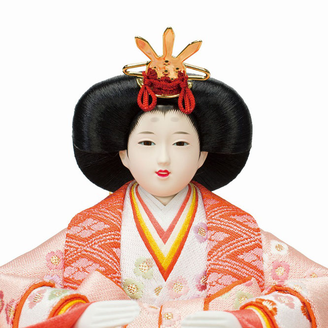 ひな人形 親王収納箱飾り（4L12-GT-243）女雛（顔）