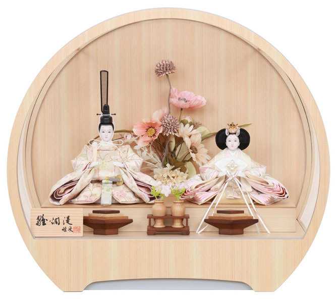 ひな人形 親王飾りケース入（4M30-ST-111）