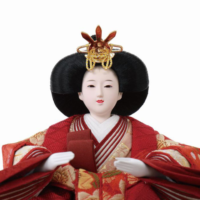 優香作ひな人形 親王飾り（4L11-AA-173）女雛