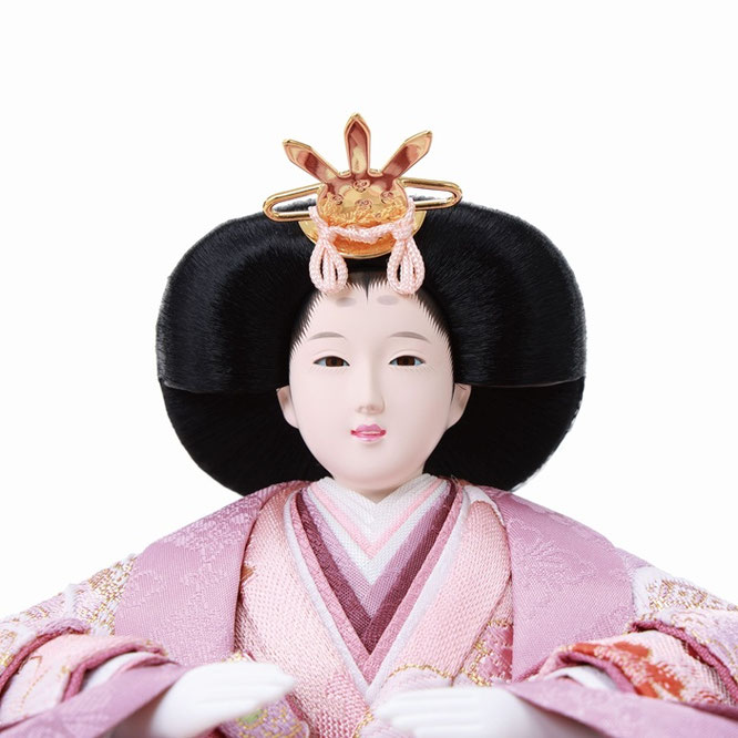 ひな人形 親王収納箱飾り（4M12-HH-246）女雛（顔）