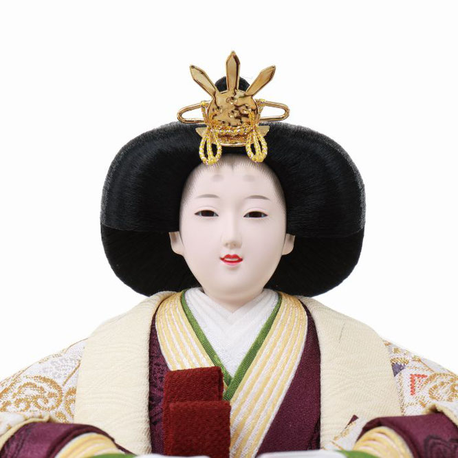 優香作ひな人形 親王飾り（4L11-AA-123）女雛