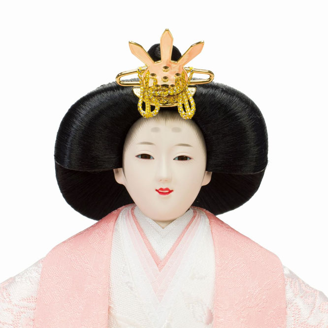 ひな人形 親王収納箱飾り（4M12-GT-254）女雛（顔）