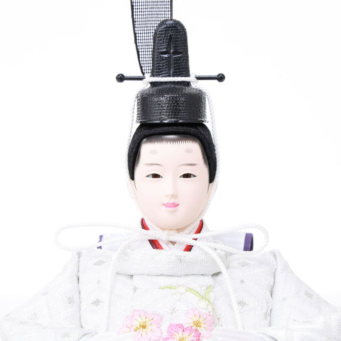 ひな人形 親王収納箱飾り（4M12-GT-258）男雛（顔）