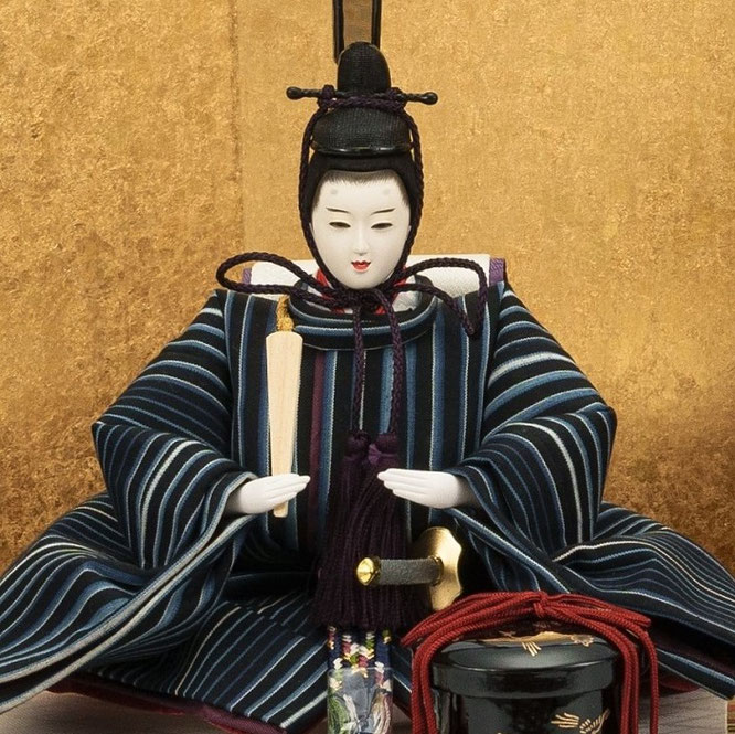 博暁作 ひな人形 親王飾り 小倉織 正絹 - 伽楠(かなん) 博暁作 ひな人形 親王飾り 小倉織 正絹 - 伽楠(かなん)