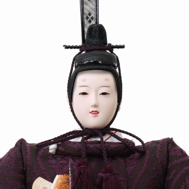 優香作ひな人形 立雛飾り（4L13-AA-309）男雛（顔）