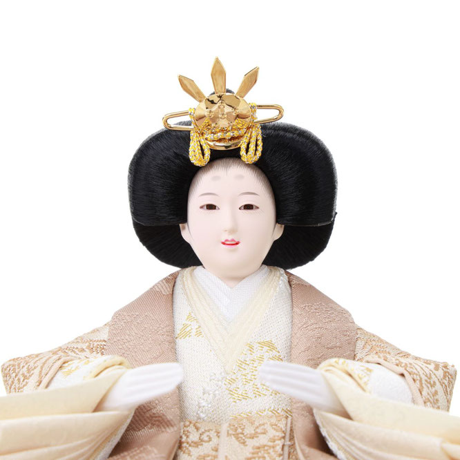 ひな人形 親王収納箱飾り（4M12-ST-265）女雛（顔）