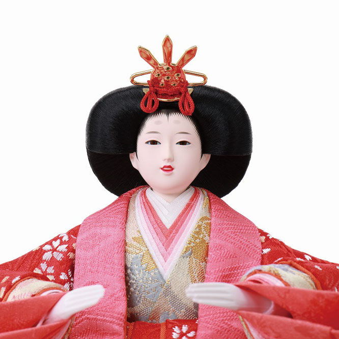 ひな人形 親王収納箱飾り（4L12-HH-074）女雛（顔）
