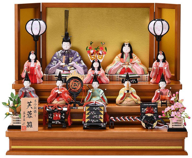 真多呂作　お雛様飾り 伝統的工芸品 三世・金林真多呂作 来未-KURUMI-シリーズ 正絹