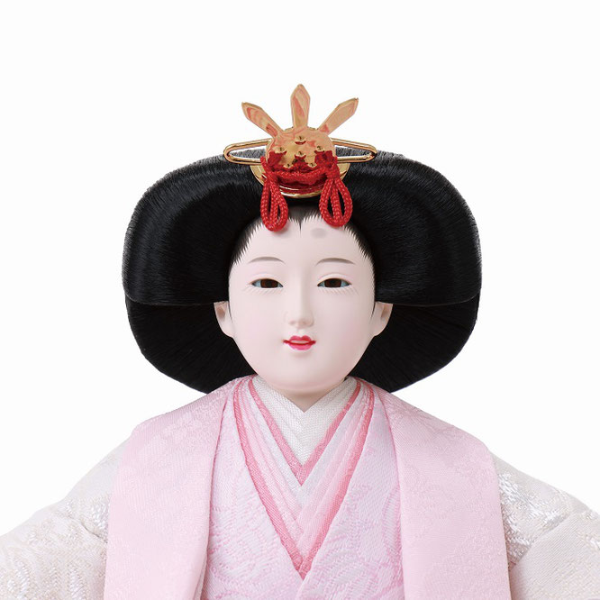 ひな人形 五人収納箱飾り（4L16-HH-020）女雛（顔）