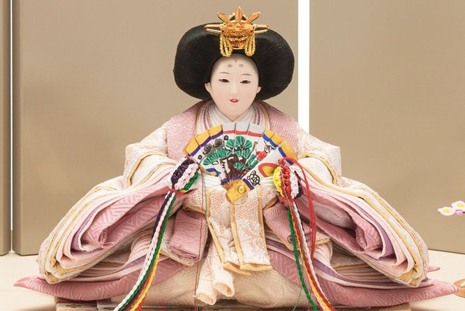 優香作「親王飾り」京十四　女雛