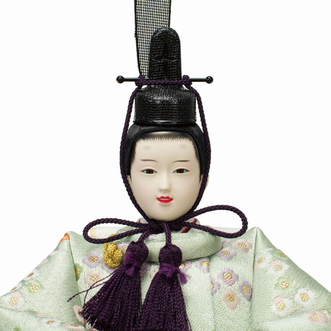 ひな人形 親王収納箱飾り（4M12-GT-243）男雛（顔）