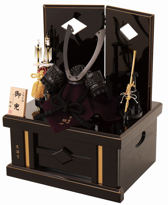 雅峰作 兜8号収納箱飾り（6L22-AA-759）横
