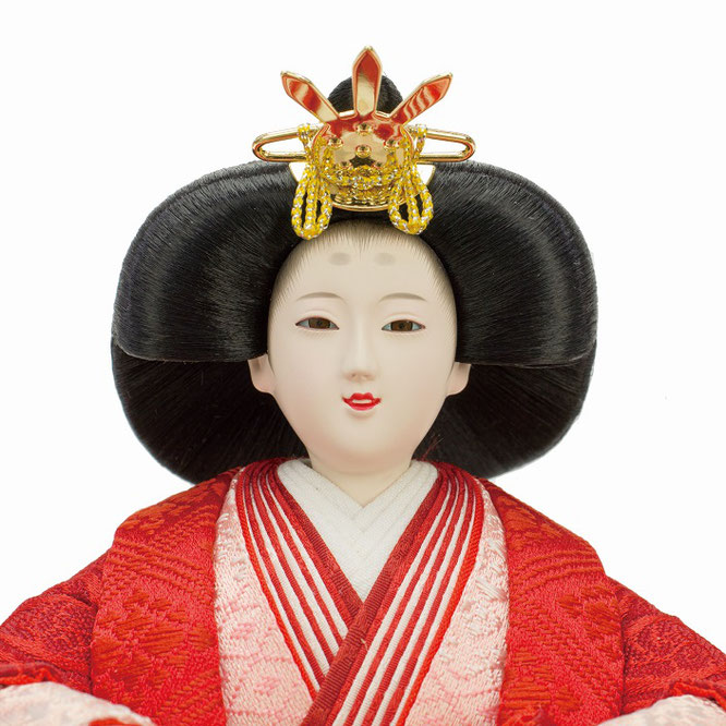 優香作ひな人形 立雛飾り（4L13-AA-311）女雛（顔）