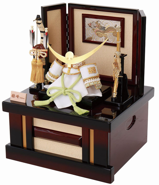 雅峰作 兜8号収納箱飾り（6L22-HH-712）横